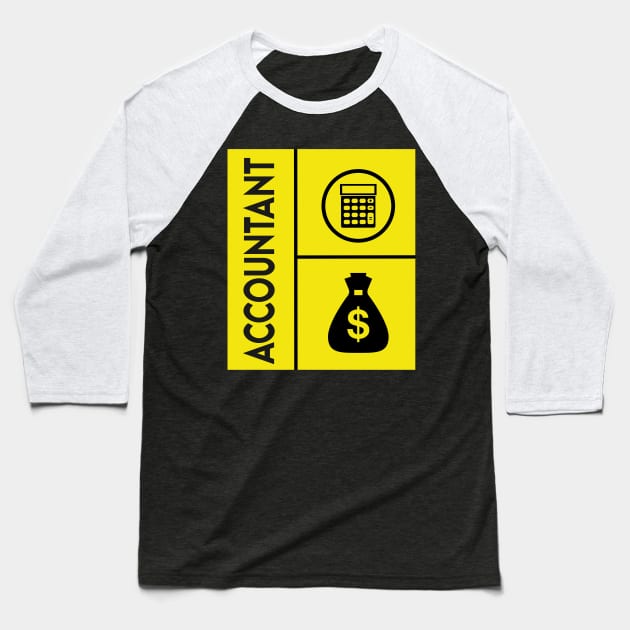 Accountant $$ Baseball T-Shirt by Design Knight